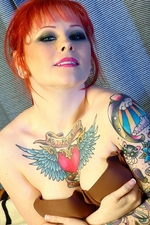 Redhead Tattooed Model Misti Dawn-03