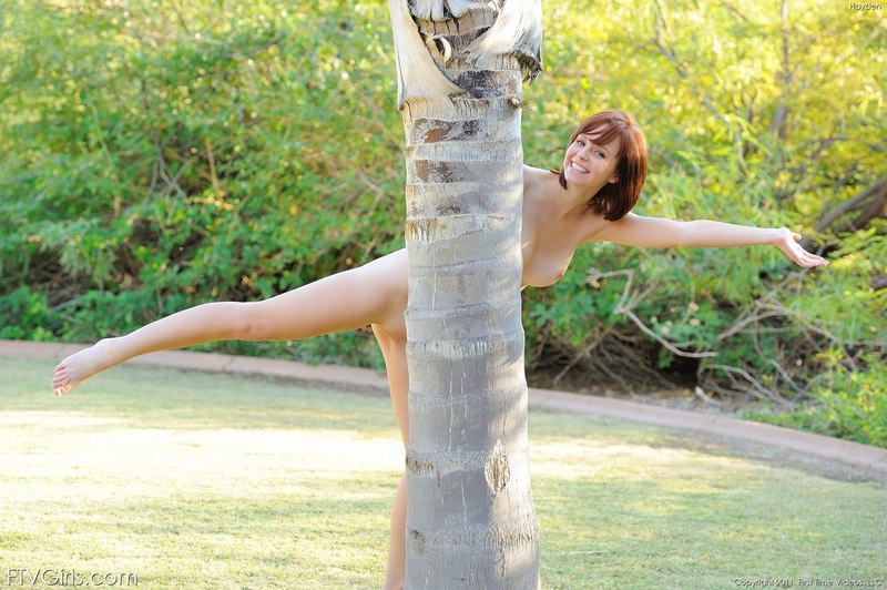 Naked playing inthe park-11
