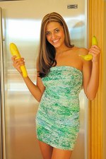Naked teen playing with banana-04
