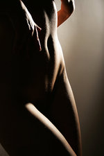 Naked girl in the dark-12