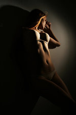 Naked girl in the dark-15