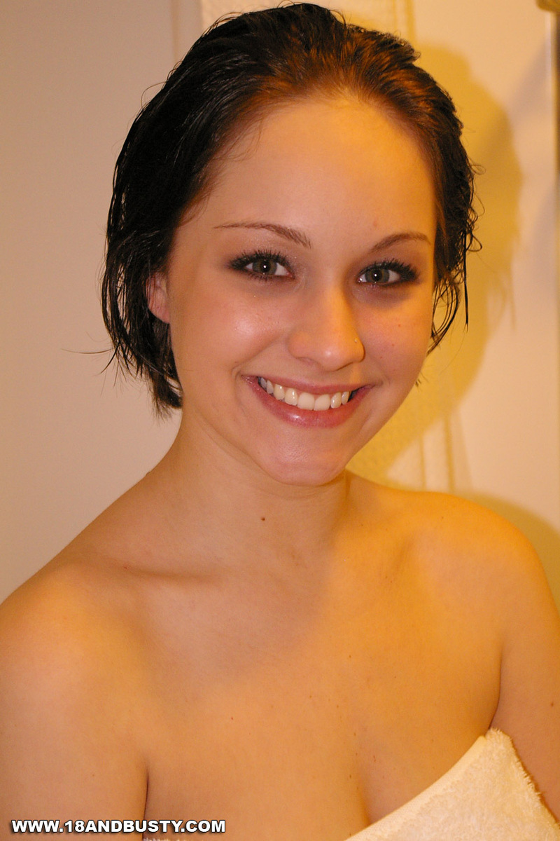 Big natural boobs in the shower-10