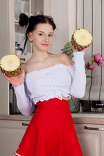 Busty Teen Posing In The Kitchen-01