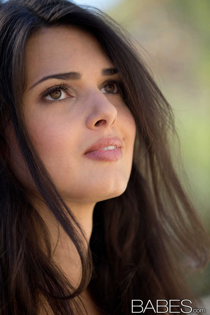 Sexy Karmen Strips In The Garden-10