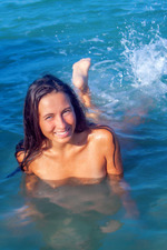 Regina Having Fun By The Sea-05