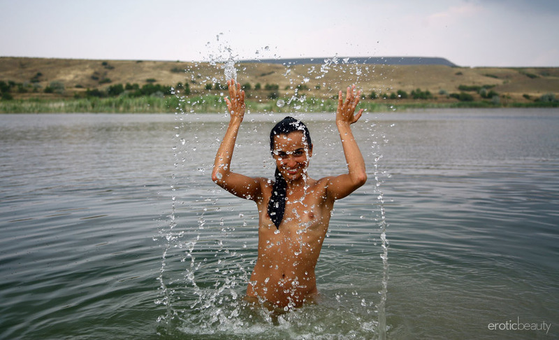 Inga Having Fun At The Lake-14