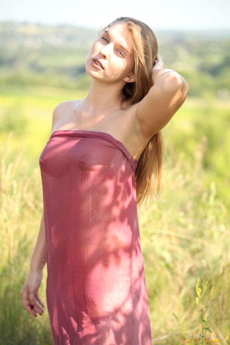 Beverly Sunbathing Outdoors-13