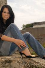 Katrin Posing Naked Outdoors-13