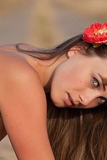 Naked teen posing on the road for us-13