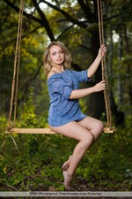 Lydia Swinging Naked Outdoor-01