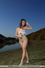 Arina Is Naked By The Lake-11