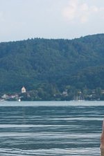 Naked girl refreshing by the lake-06