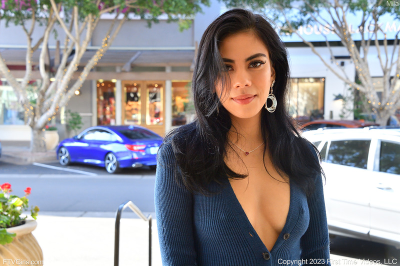 Mila Flashing In Public-09