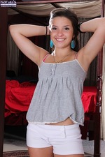 Teen brunette undressing-01