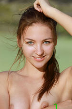 Naked Teen Izabel Posing Outdoor-13