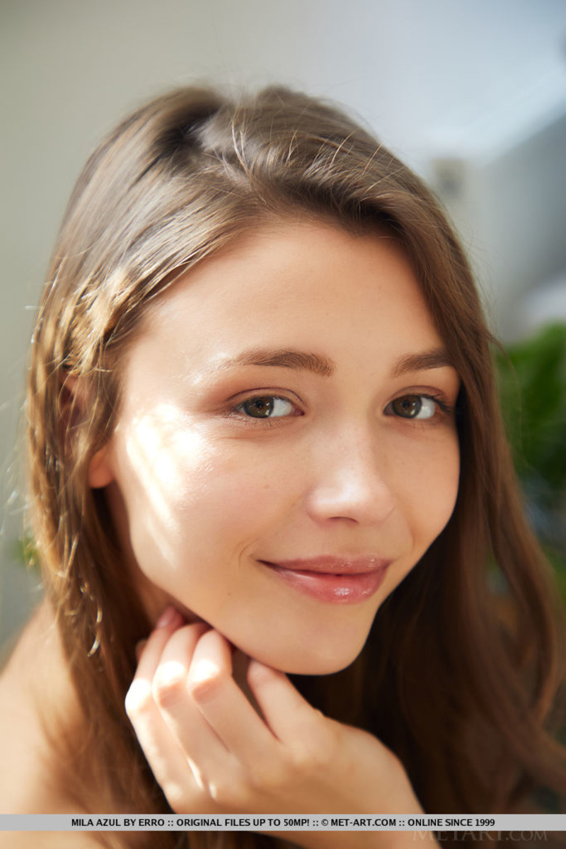 Busty Mila Azul Stripping At Home-14