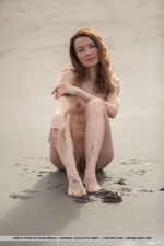 Janeth Tense Posing Naked Outdoors-15