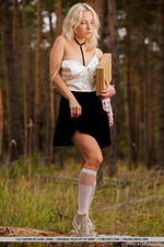 Lily Shaw Gets Naked In The Forest-13