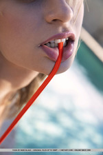 Tavia Posing By The Pool-12