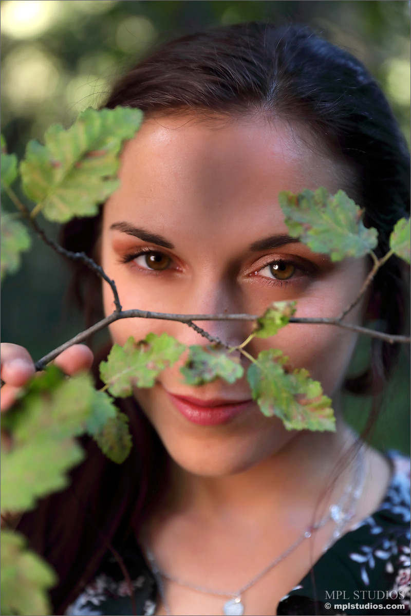 Elena Generi Is Naked In The Woods-02