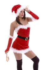Sasha posing in xmas outfit-00