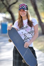 Danielle wears some skater gear-07