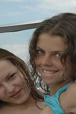 Ivana and Masha enjoying the sea-13