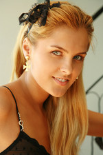 Super model Natasha on the stairs in all her glory-06