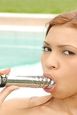 Tania knows how to take the wheel and drive-14