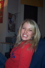 Busty blonde teen stripping and posing-00
