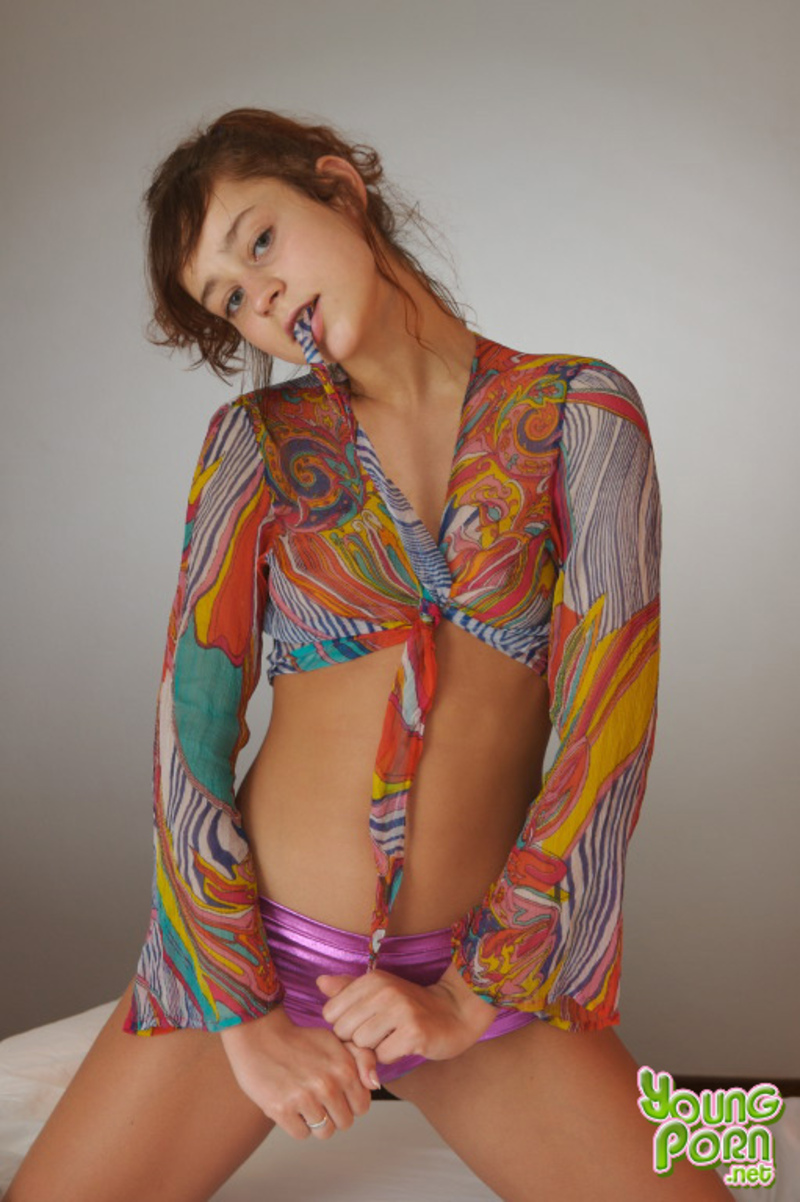 Delicous redhead pulling down her undies-08