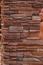 Bree flashes her naked body outdoor-12