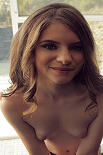 Cute teen with perky tits-07