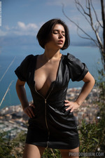 Busty Ruth Posing Outdoors-00