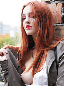 Redhead teen Kira