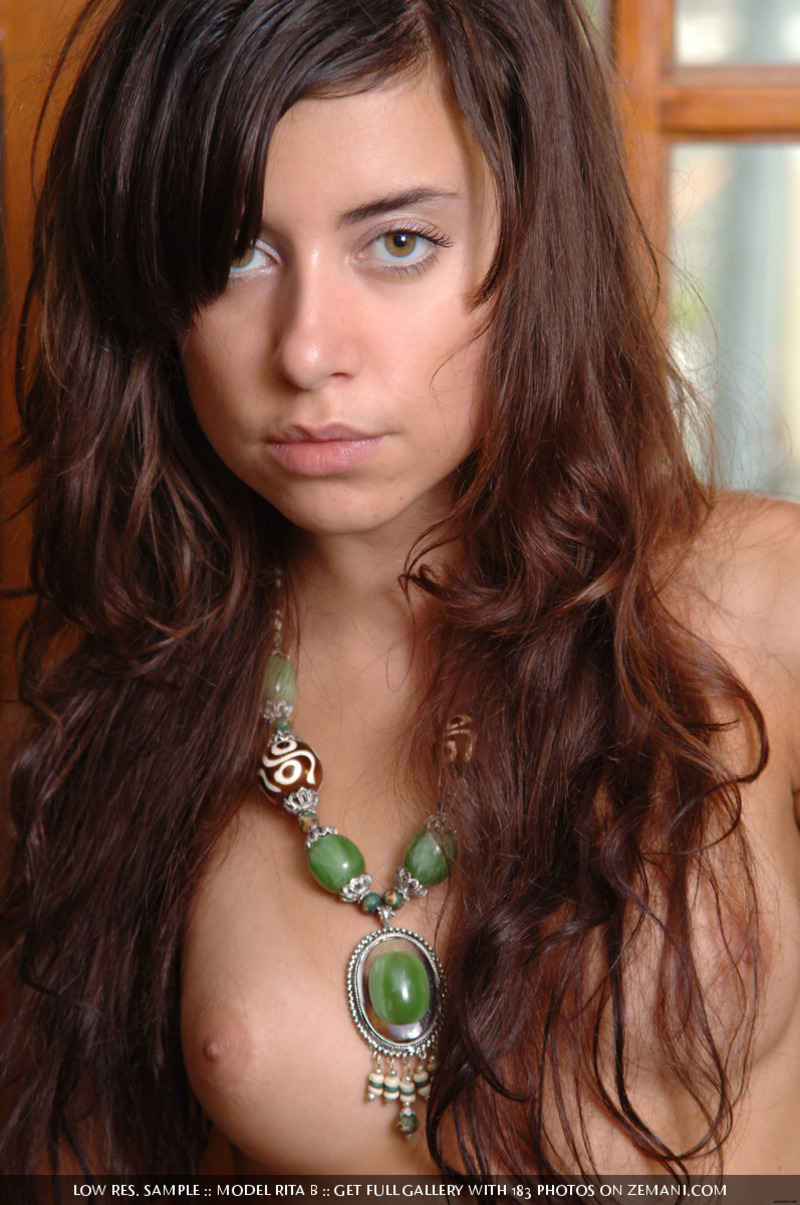 Naked and hairy teen brunette-12
