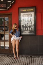 Hot Blonde Ember Volland Flashing In A Hotel-00